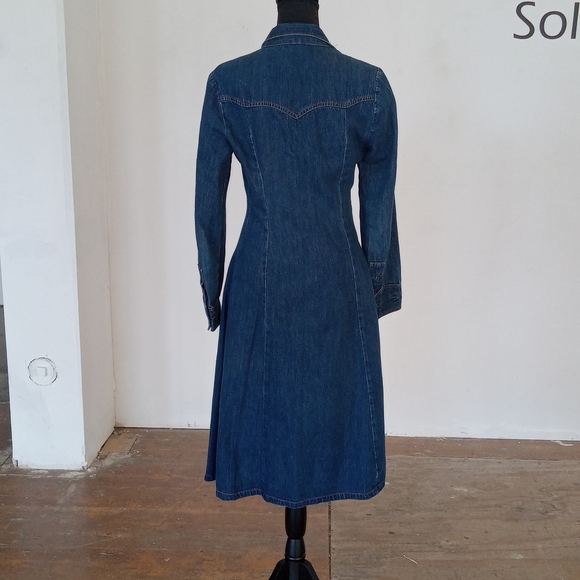 Vintage denim dress - Picture 4 of 14